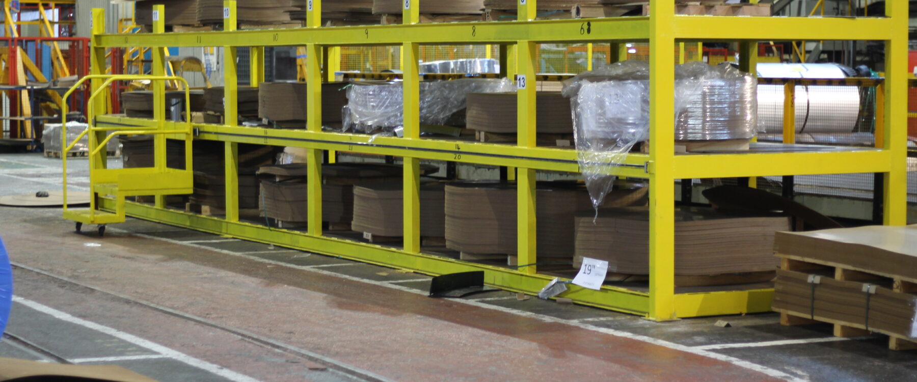 HepcoMotion - Tata 강철 슬라이딩 사다리 어플리케이션