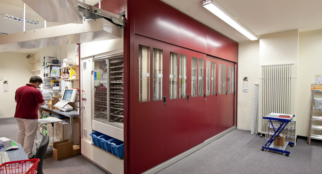 HepcoMotion - 자동화 약품 저장 시스템에 사용된 Hepco GV3