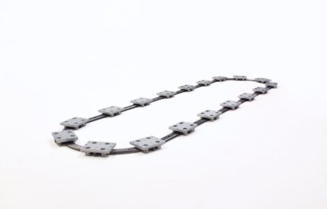 PRT2 Curved Rail Track Conveyor System Close Up