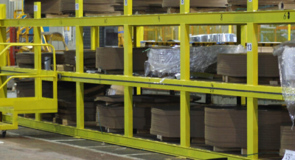 HepcoMotion - Tata 강철 슬라이딩 사다리 어플리케이션