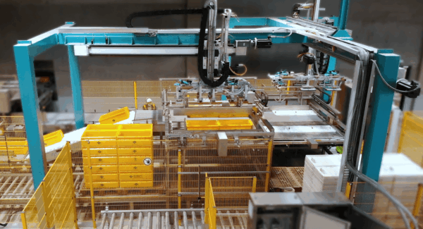 HepcoMotion - 낚시용 박스 적재 어플리케이션 | 중하중 갠트리 시스템