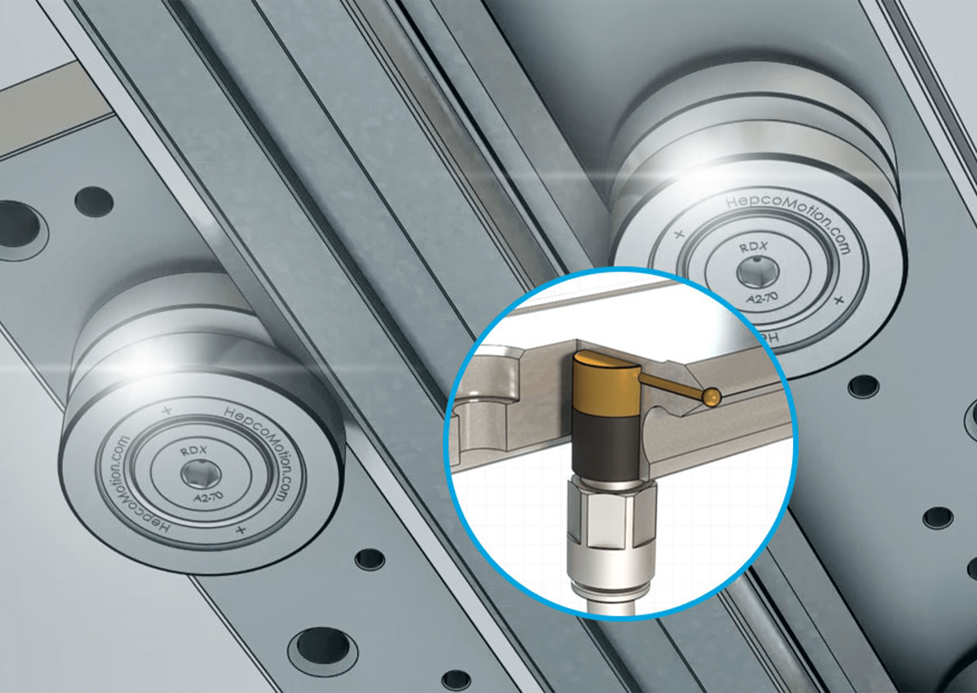 HepcoMotion - V 가이드 기술